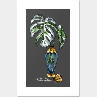 Vintage Monstera Albo Posters and Art